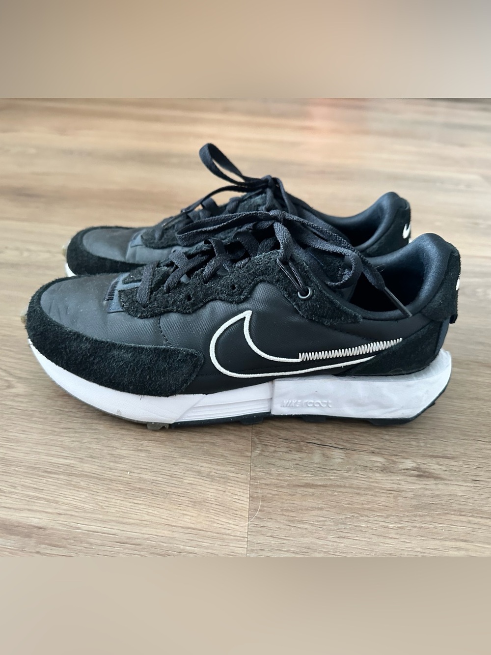 Nike Black and White Swoosh Casual Sneakers